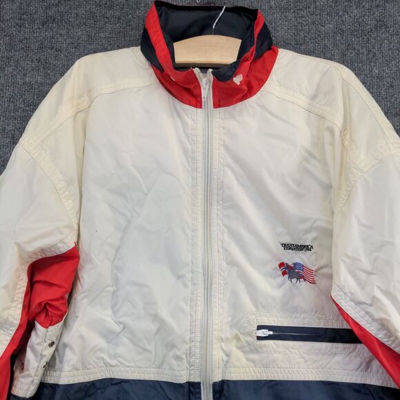 Transamerica Expedition 1994 Men's Windbreaker Jacket Large Multicolor Full Zip - Picture 2 of 16